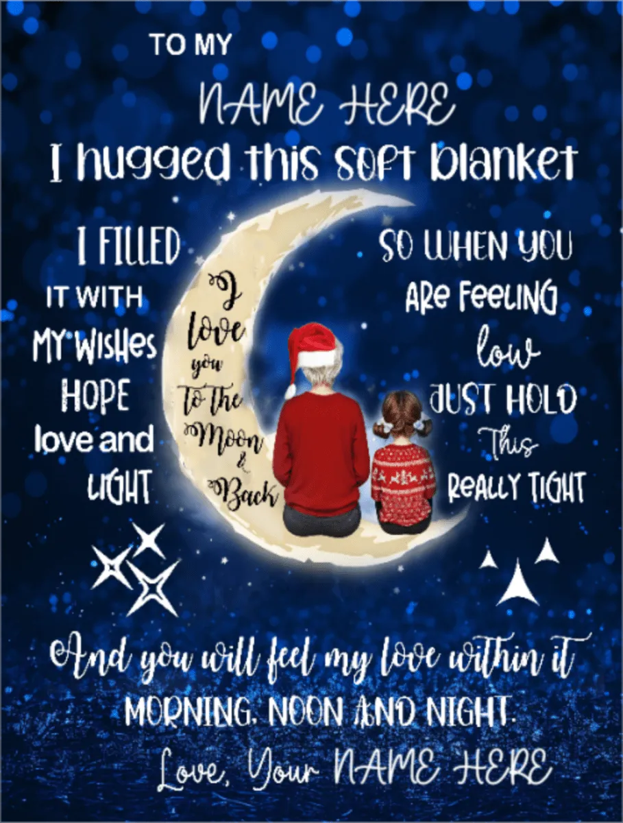 Personalized Cozy Sherpa Fleece Christmas Blanket, Warmth and Style