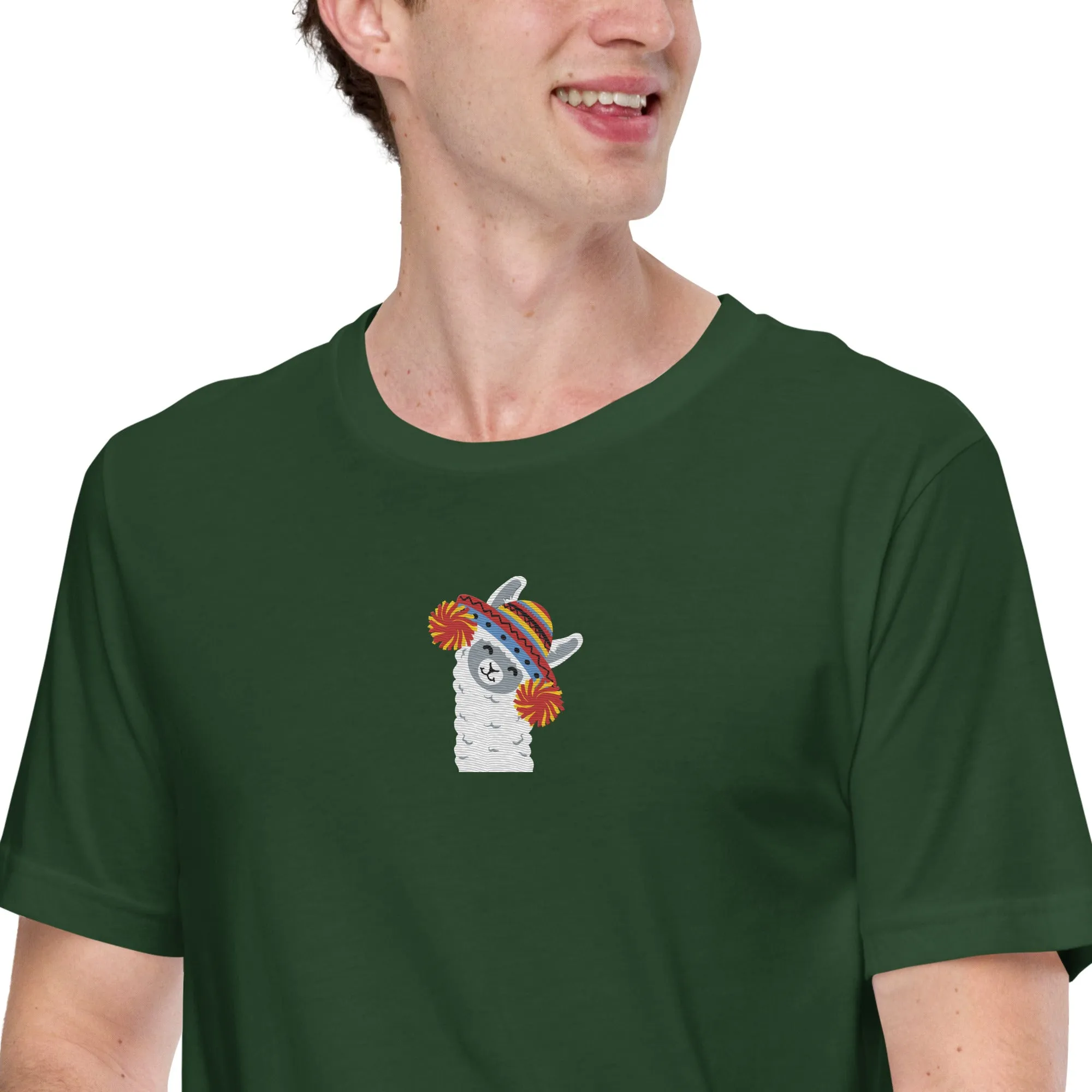 Peruvian Alpaca Embroidered T-Shirt