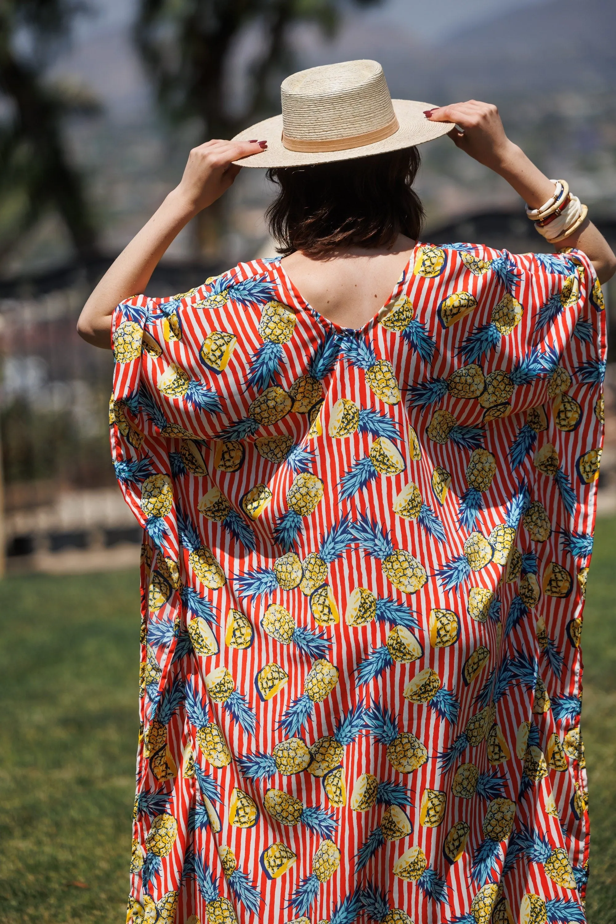 Pineapple & Stripes Caftan