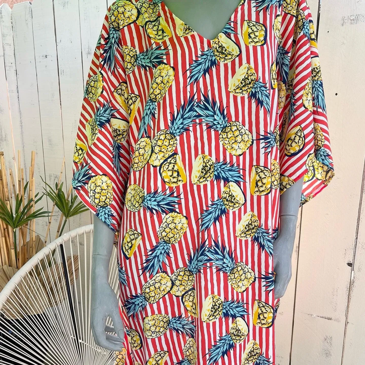 Pineapple & Stripes Caftan