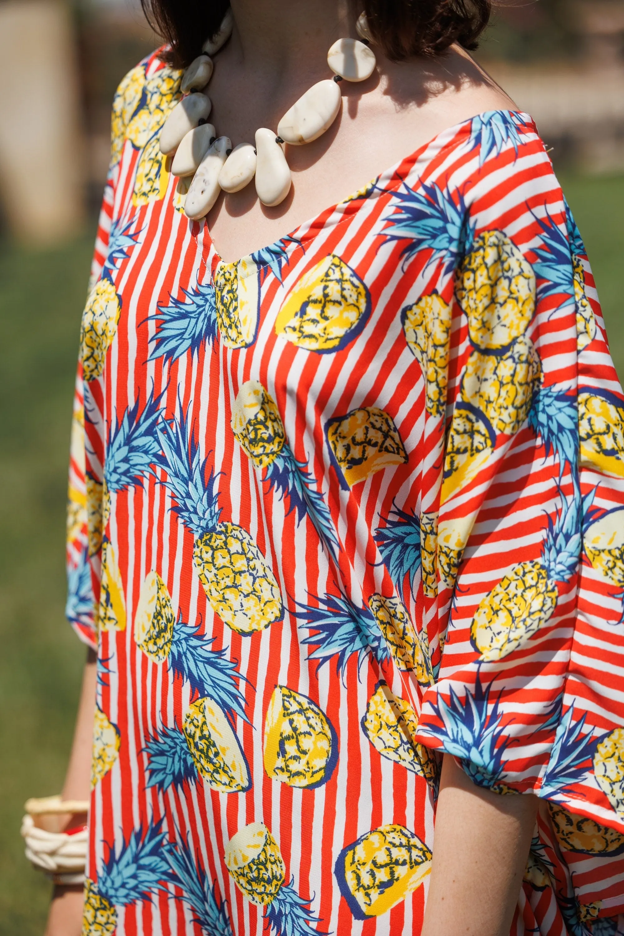 Pineapple & Stripes Caftan