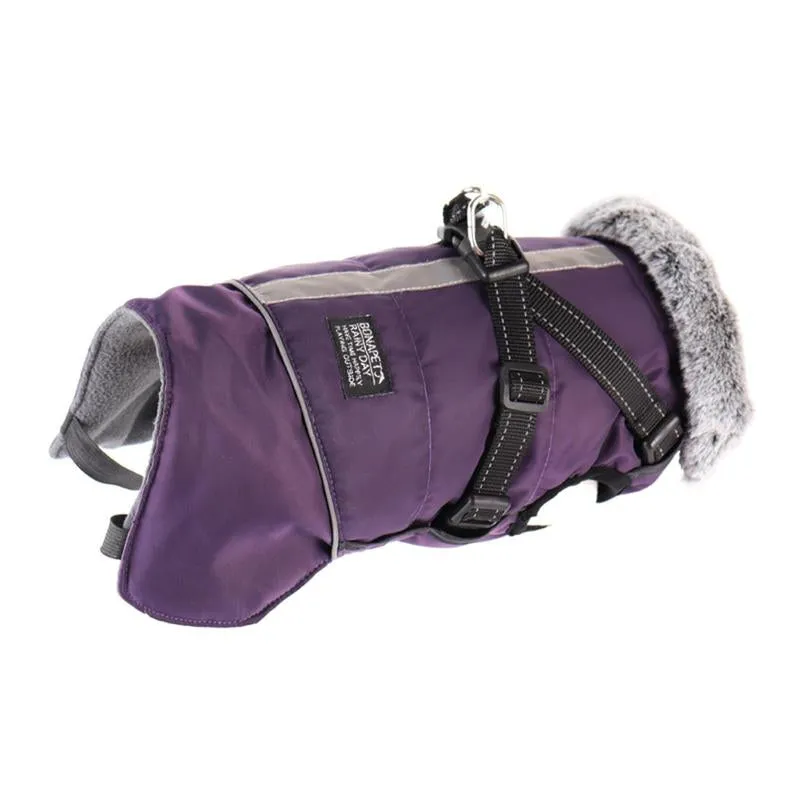 "Winter Dog Coat with Harness Strap – Multi-Purpose Windproof & Fleece-Lined Jacket Vest for Dogs"