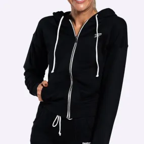 Reebok - Women's Training Essentials Full-Zip Hoodie - BLACK