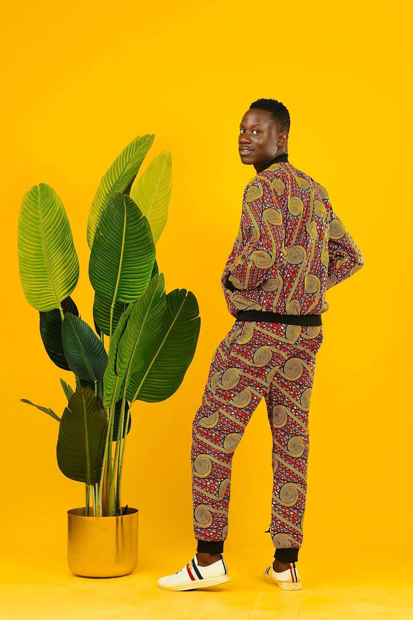 Riptide Raver African Print Tracksuit Trousers