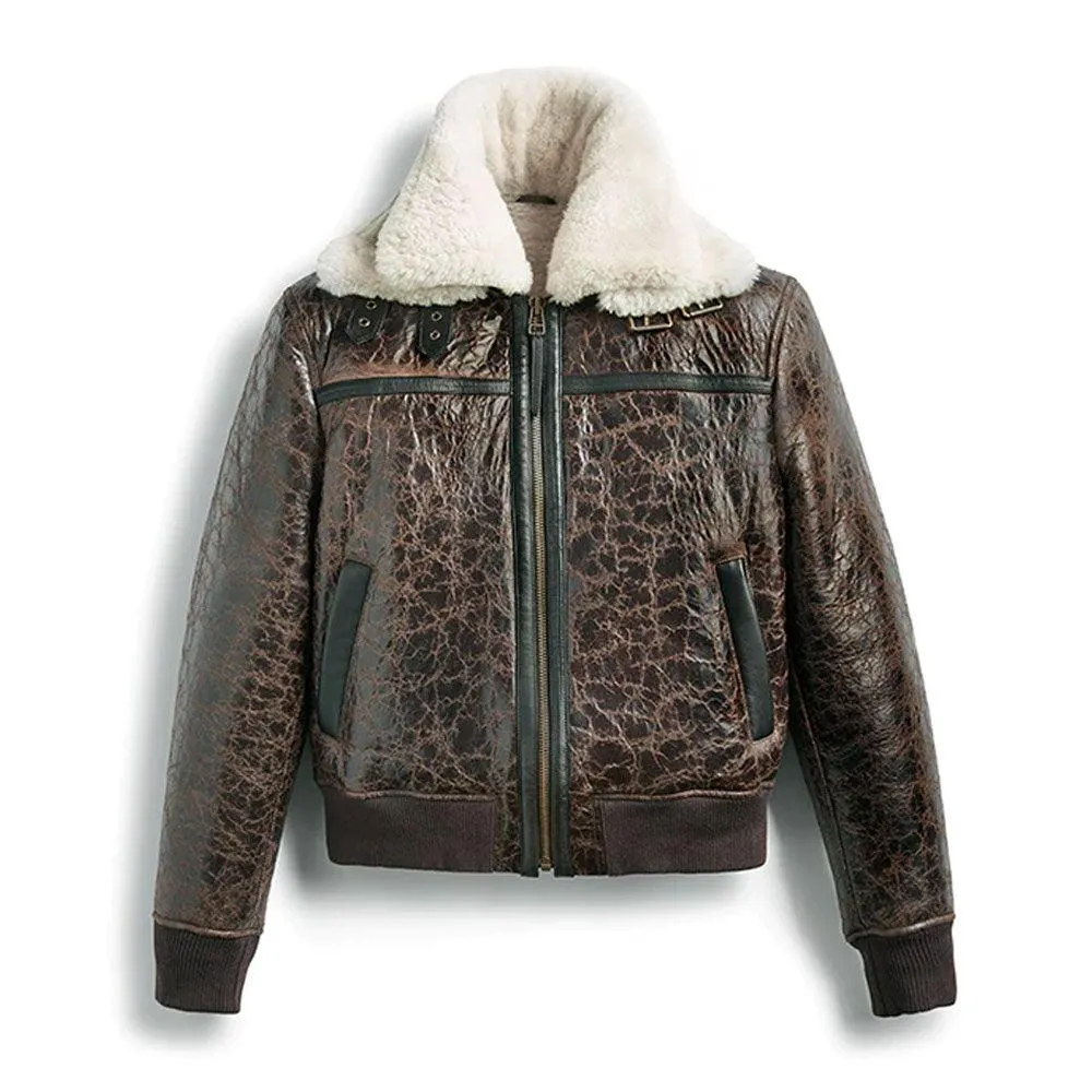 Shearling RAF Aviator Bomber Jacket