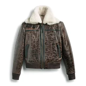 Shearling RAF Aviator Bomber Jacket