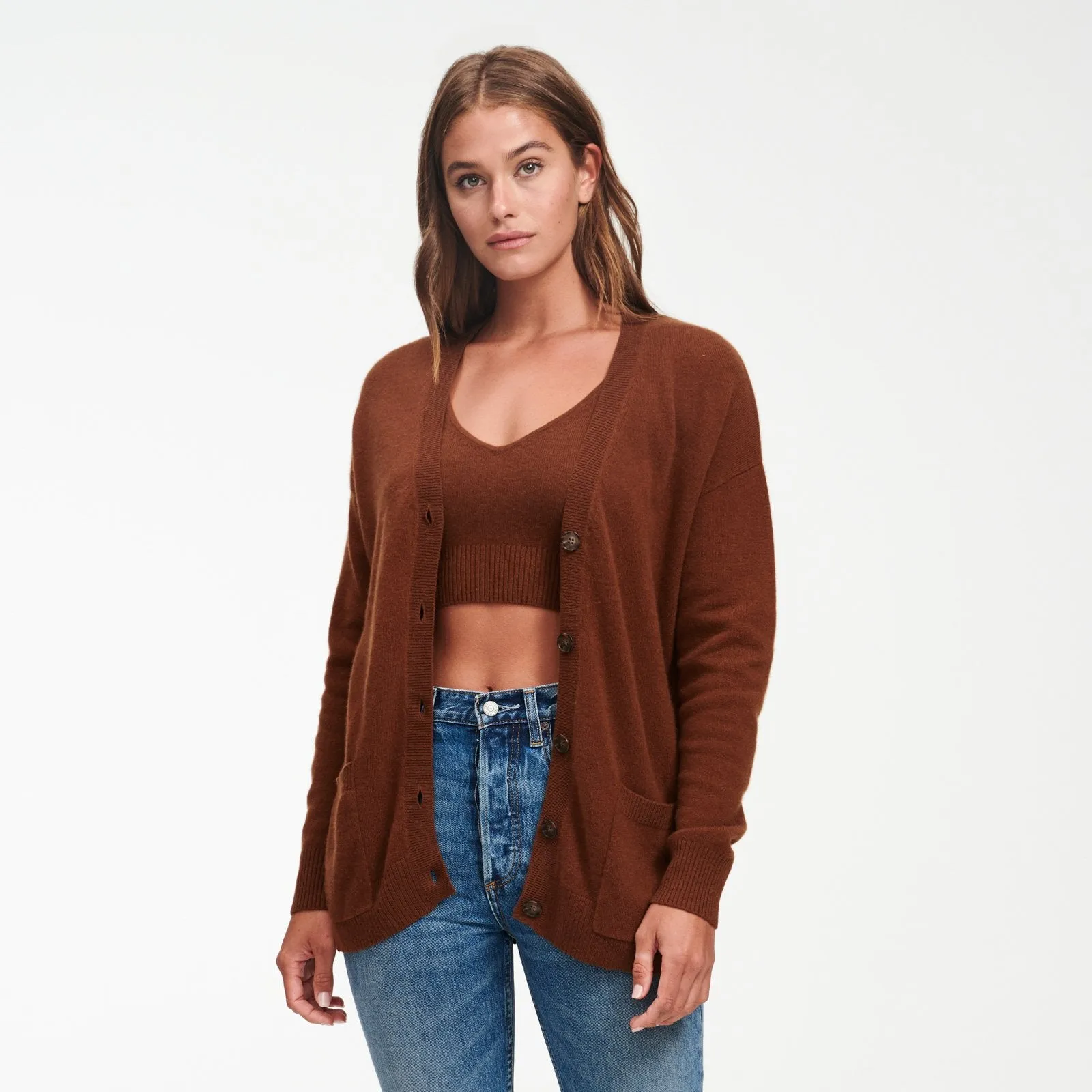 Signature Cashmere Boyfriend Cardigan