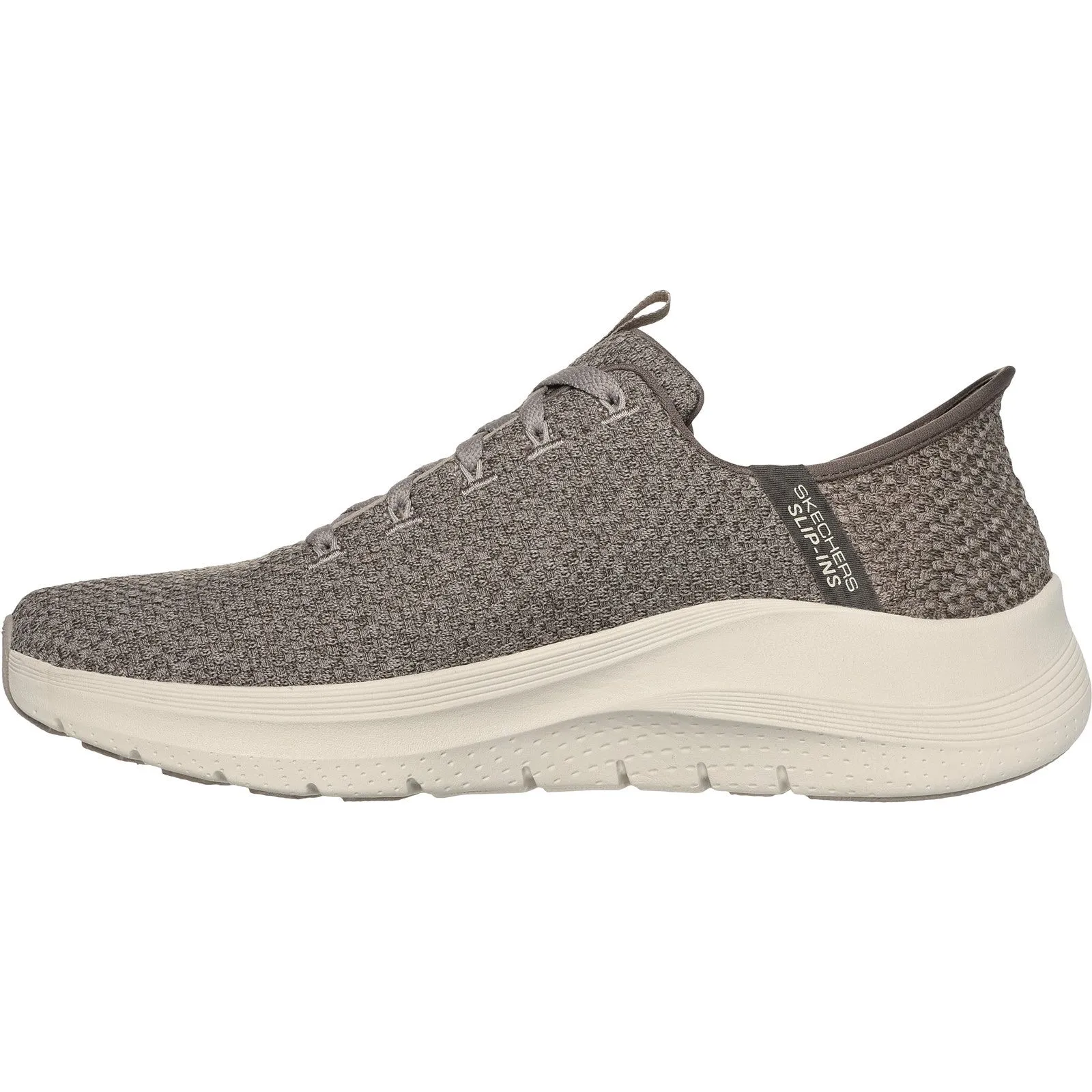 Skechers Mens Arch Fit 2.0 Look Ahead 232462-TPE Taupe Lace Up Shoe