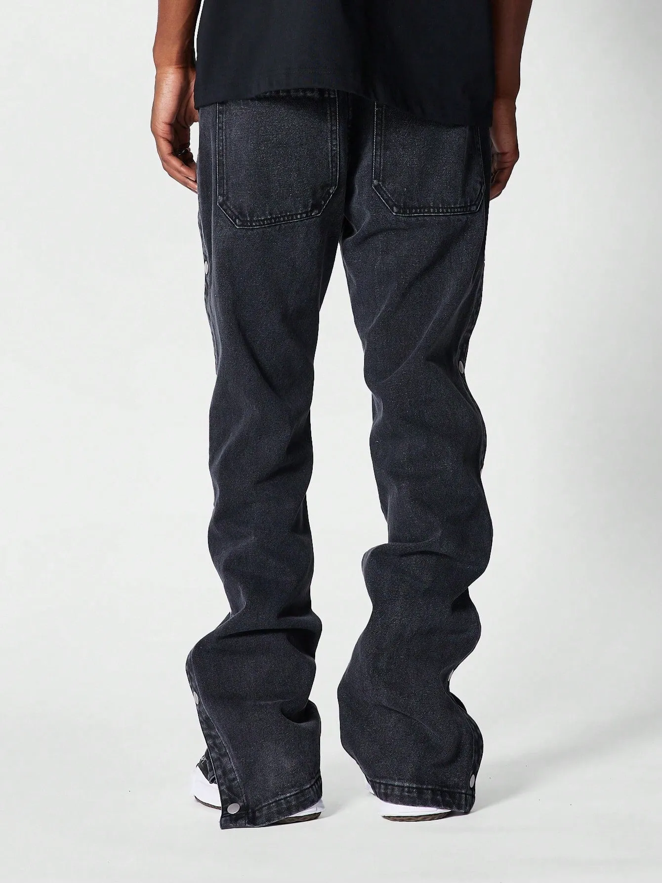 Snap Edge Flare Fit Men Denim