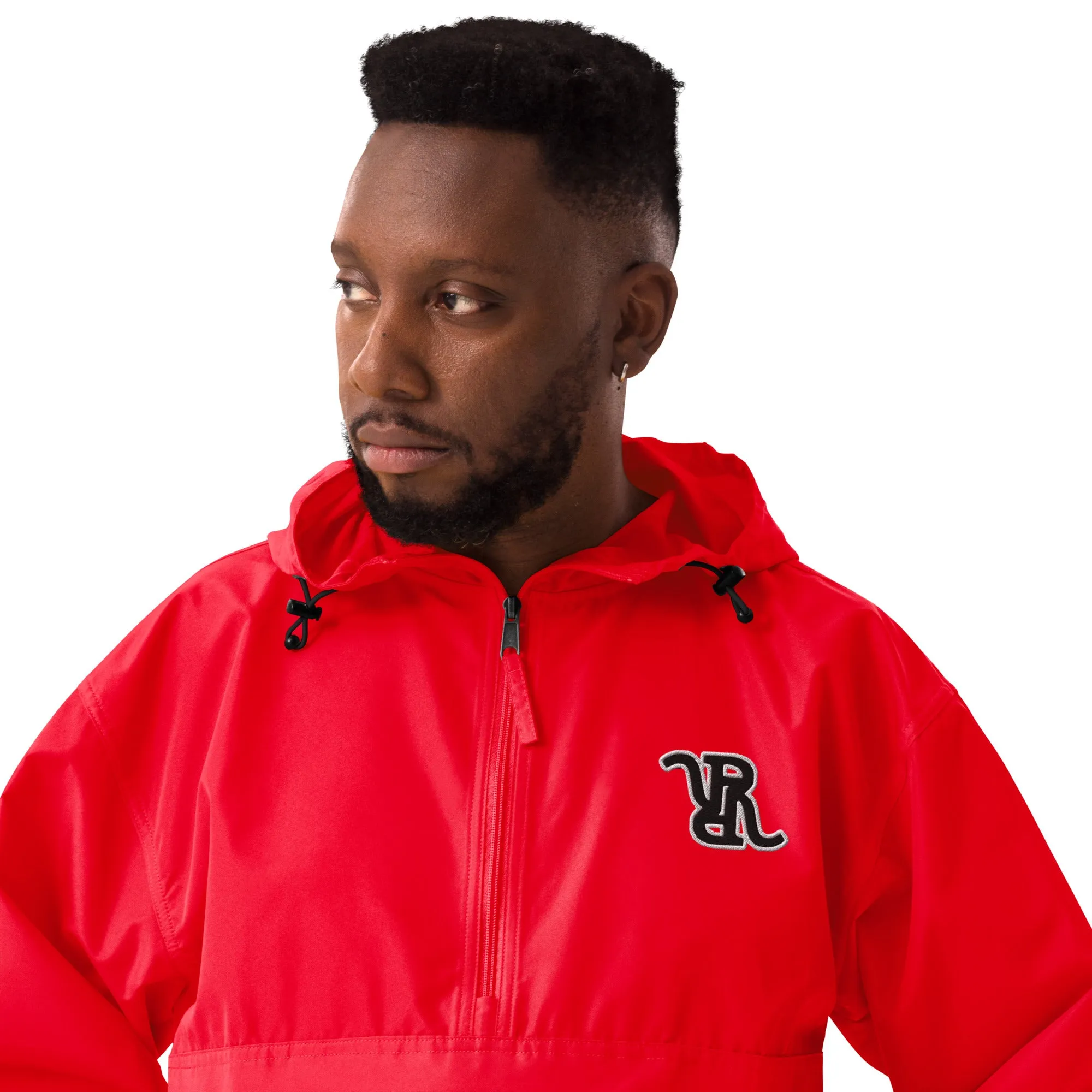 Solid RR Embroidered Champion Packable Jacket