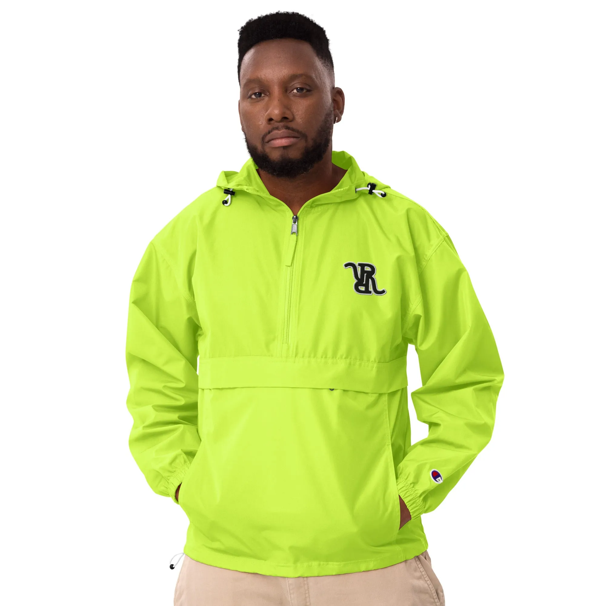 Solid RR Embroidered Champion Packable Jacket