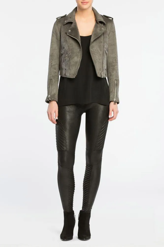 Spanx Faux Leather Moto Leggings