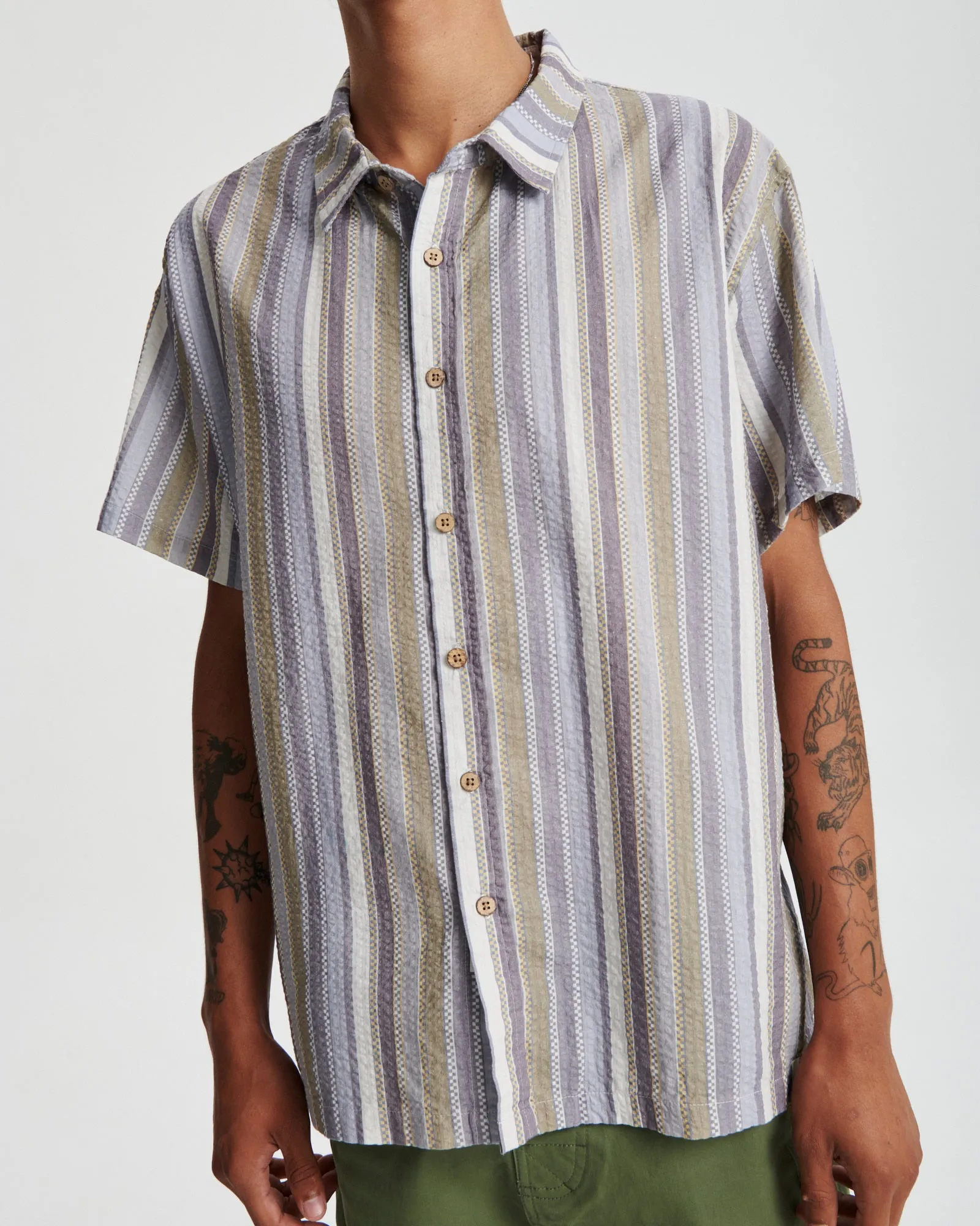 Strobe Shortsleeve Shirt - Blue