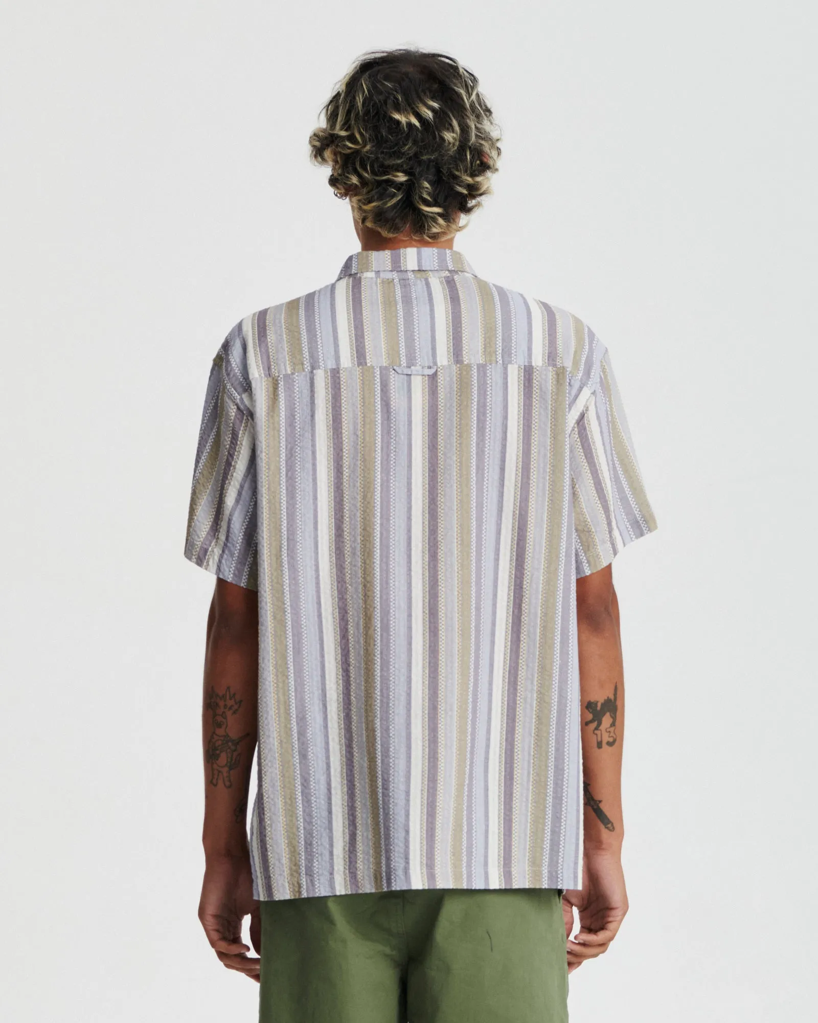 Strobe Shortsleeve Shirt - Blue