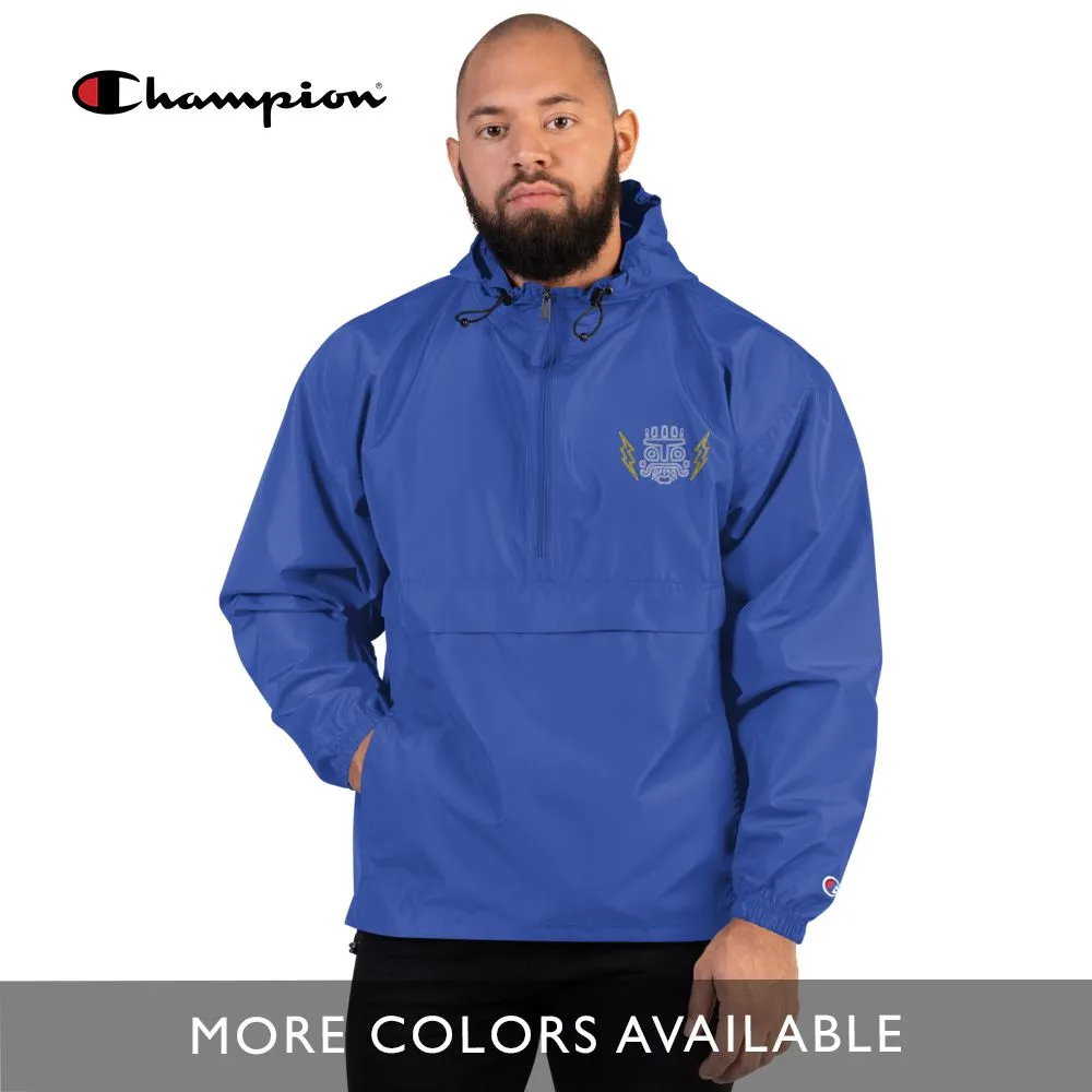 Tlaloc - Embroidered Champion Packable Jacket