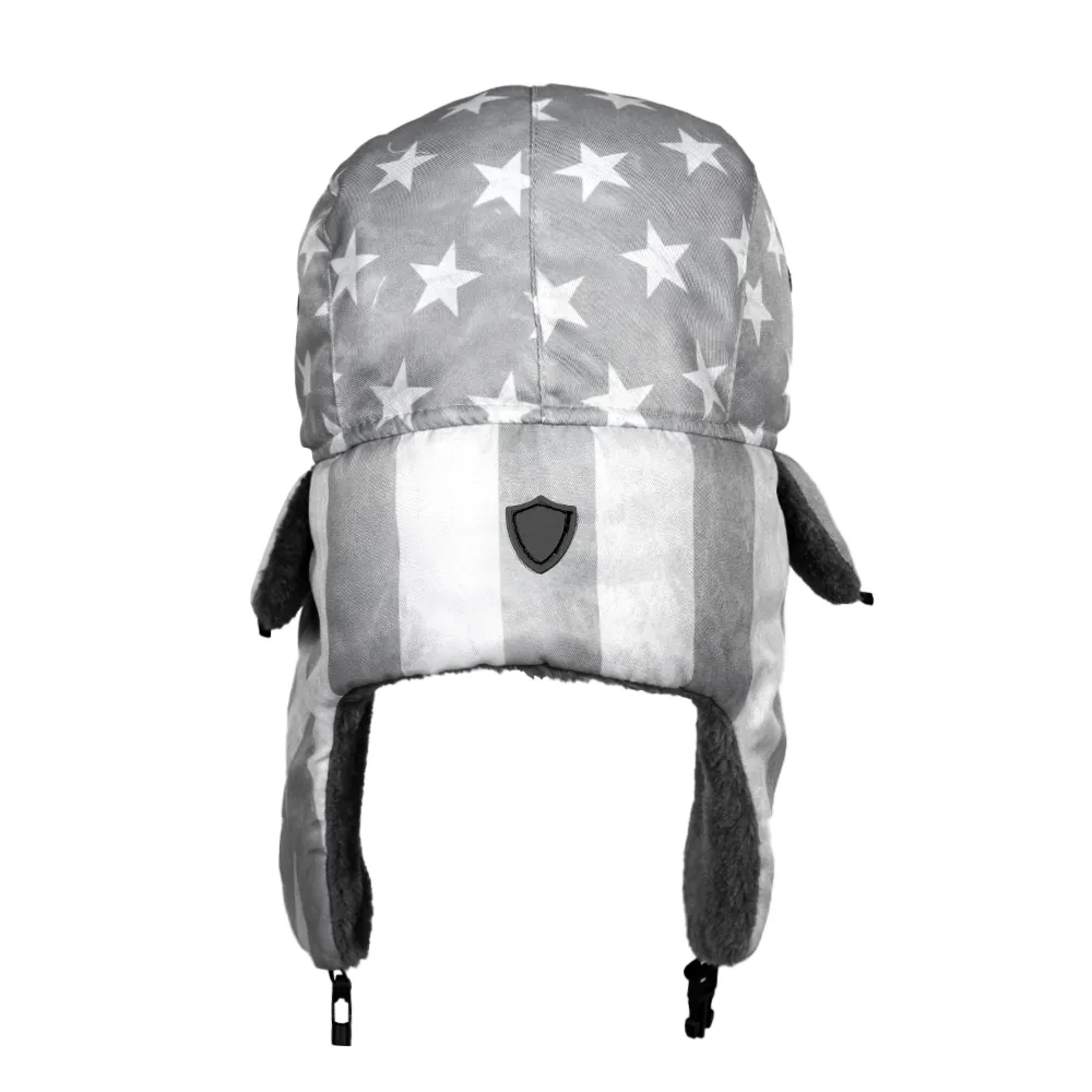 Trapper Hat | Ghost American Flag