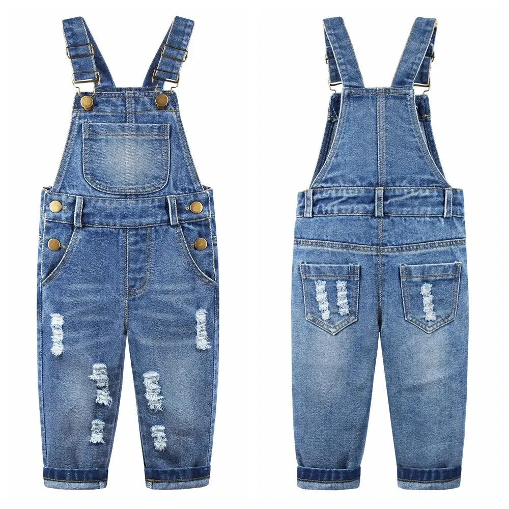 Trendy 1- 8T Toddler Denim Romper Overall Jumpsuit