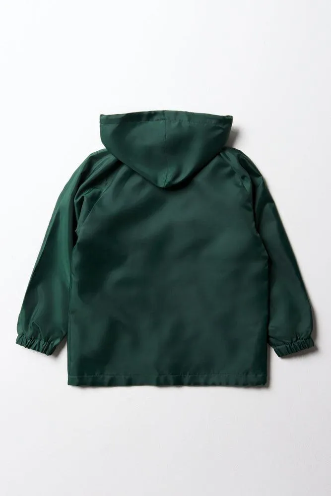 Unisex School Rain Jacket Green