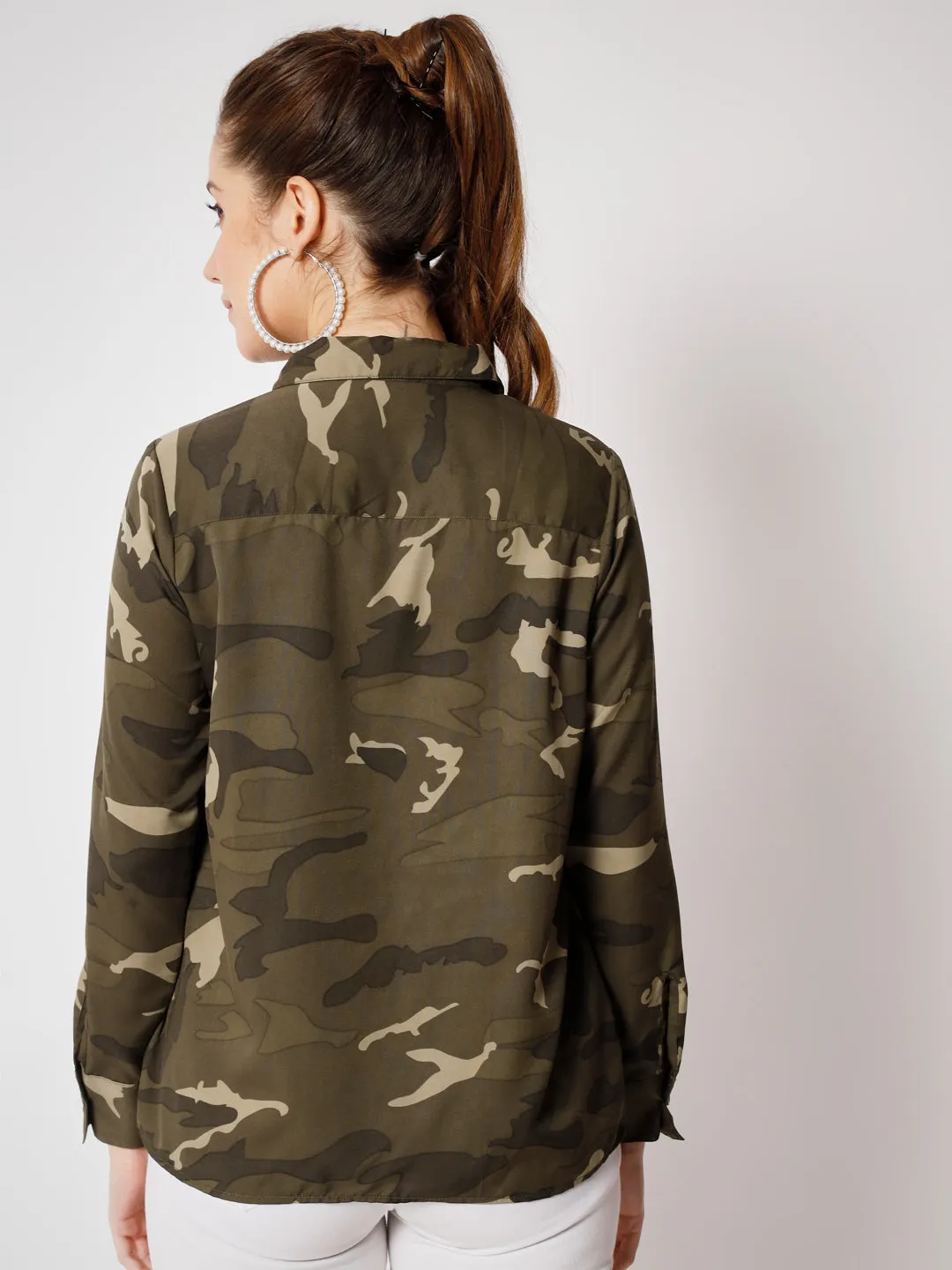 Women's Classic Camouflage Printed Shirt