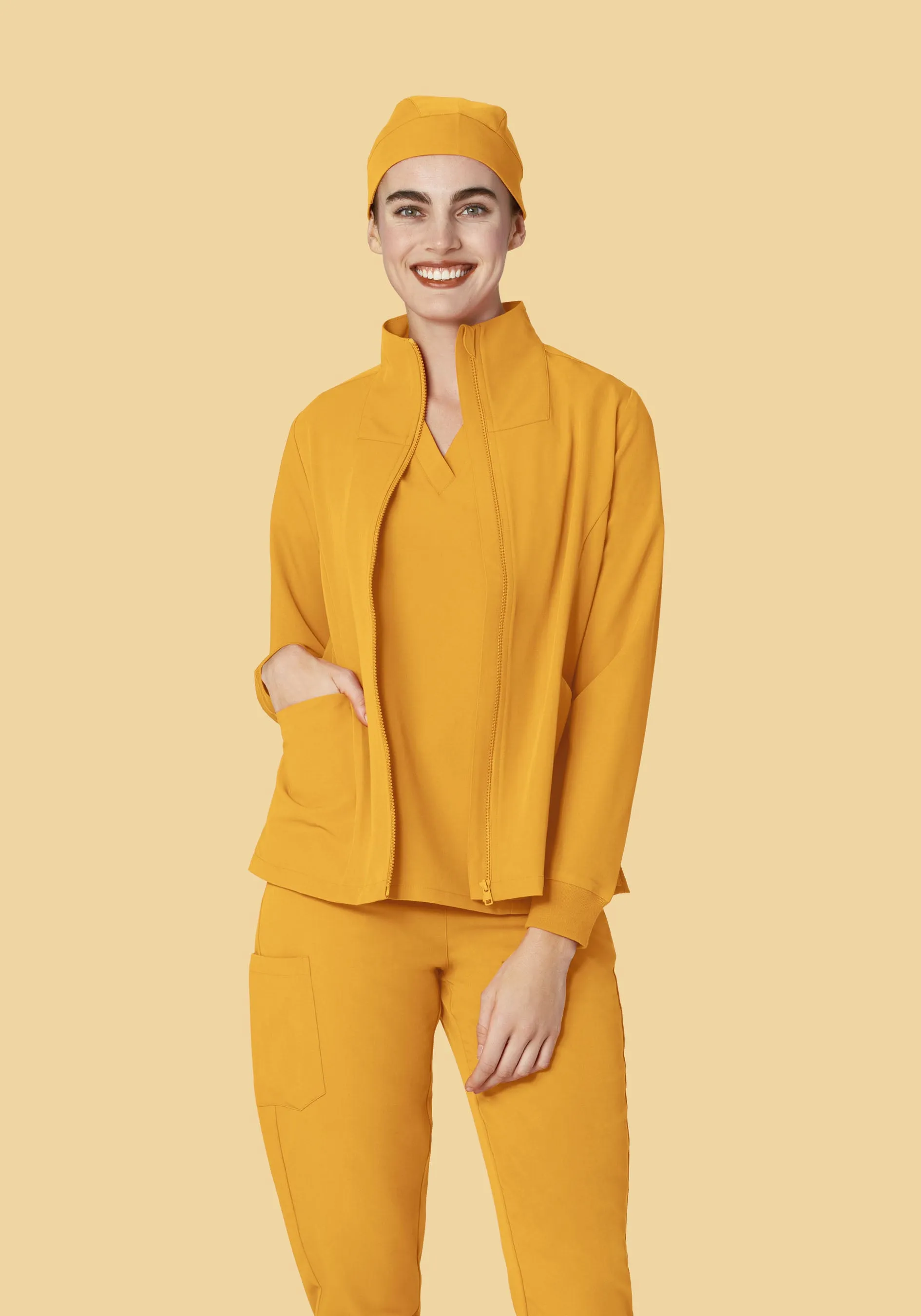 Women's Modern Scrub Jacket Honey