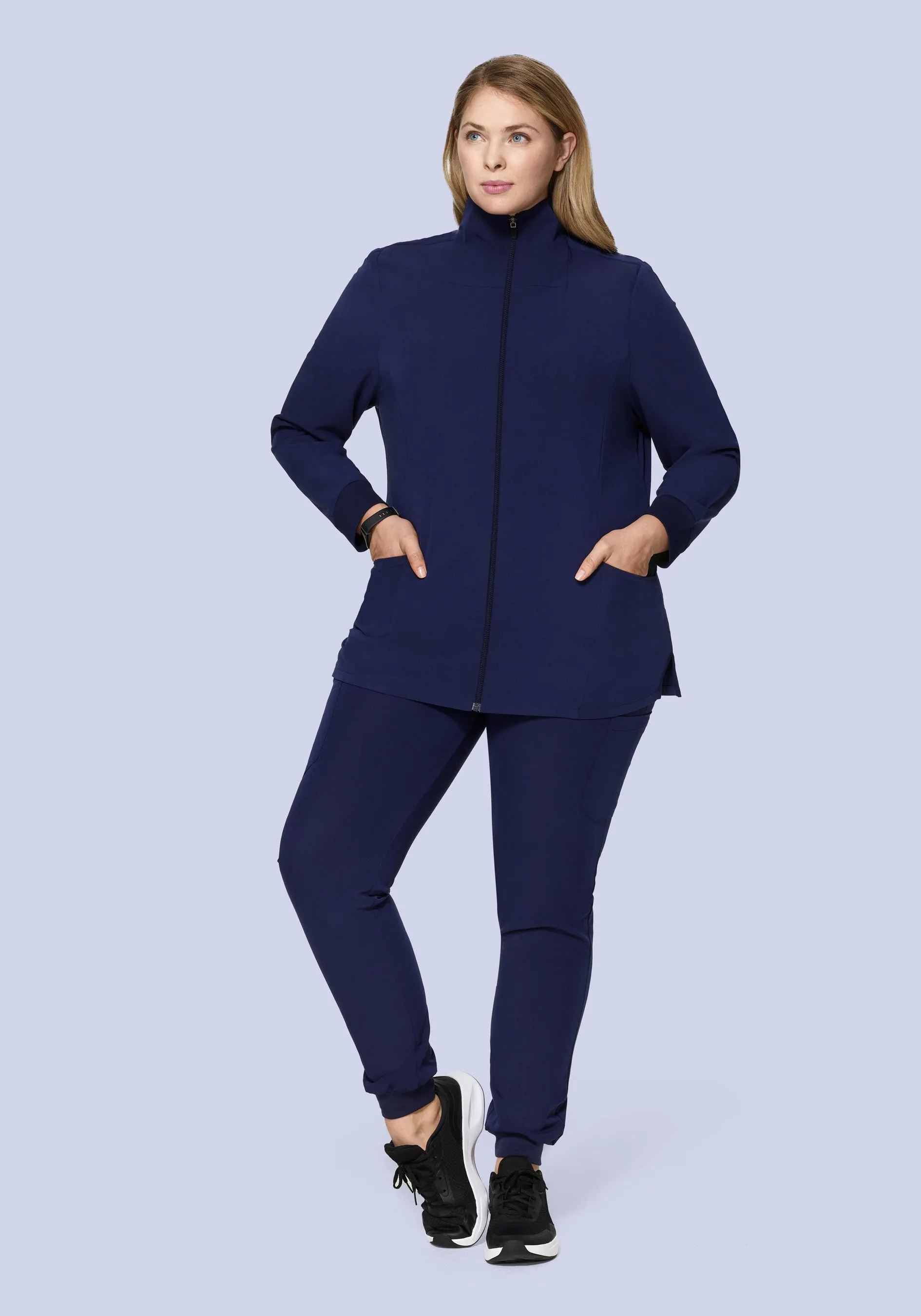 Women's Modern Scrub Jacket Navy