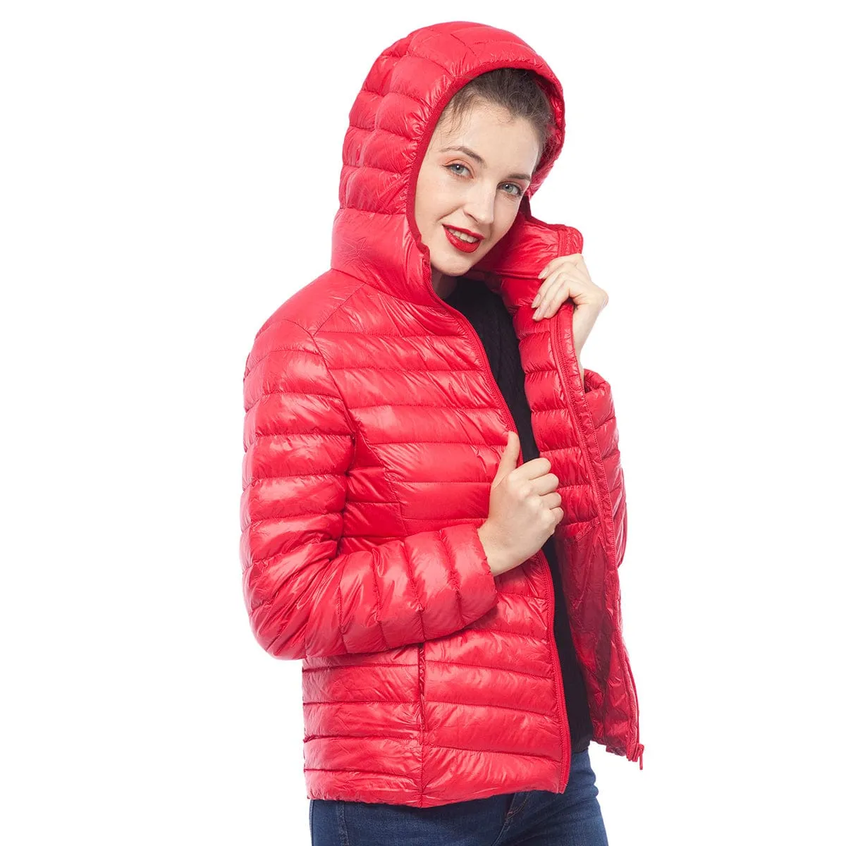 Women's Ultra Light Packable Down Puffer Jacket