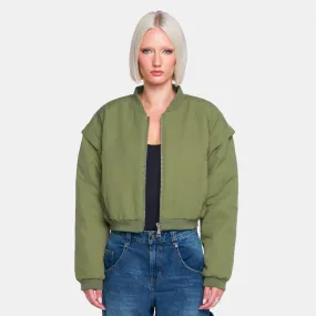 YOKON Crop Bomber Jacket