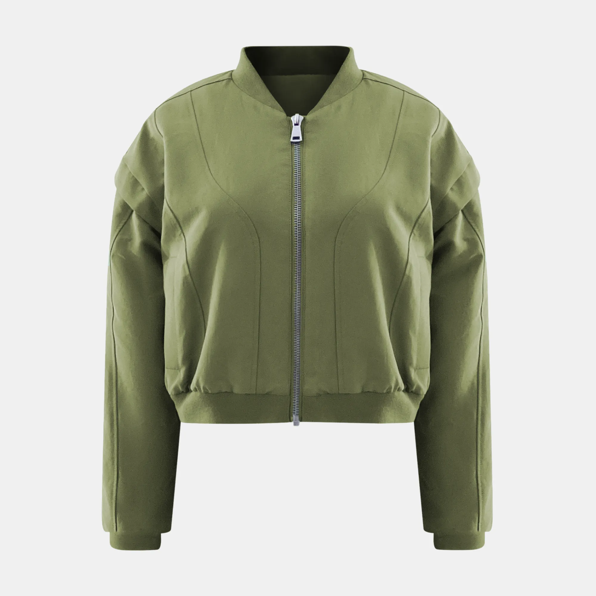 YOKON Crop Bomber Jacket